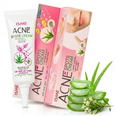 Точечный крем против прыщей ISME Acne Spots Cream с алоэ вера и маслом чайного дерева, 10 г