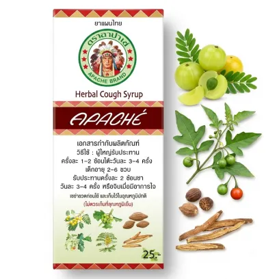 Натуральный сироп от кашля Apache Brand (Формула 2)