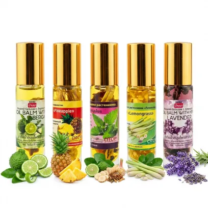 Тайский жидкий бальзам-ингалятор Banna Oil Balm with Herbs