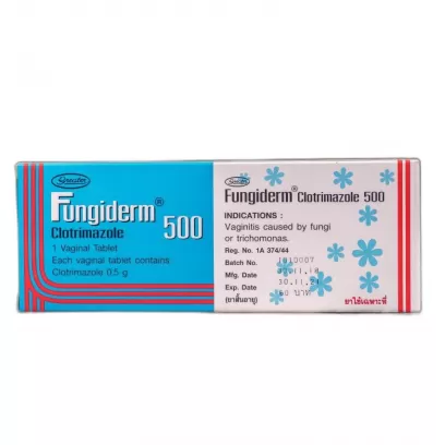 Fungiderm 500 Clotrimazole — вагинальная свеча от молочницы за 1 применение