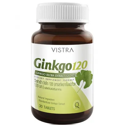 Капсулы Гинкго от VISTRA Ginkgo 120mg 30 капсул