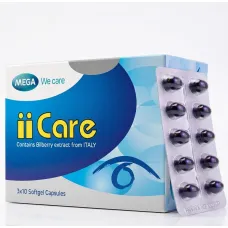 Витамины для глаз Mega We Care ii Care с черникой, 30 капсул