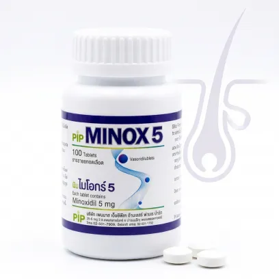 PIP MINOX 5 — таблетки с миноксидилом 5 мг для роста волос и бороды