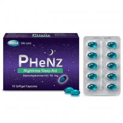 Капсулы для быстрого засыпания PHeNz MEGA We Care