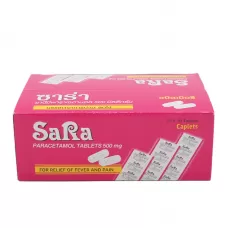 Парацетамол SaRa 500 мг коробка (Sara Paracetamol 500 mg Box)