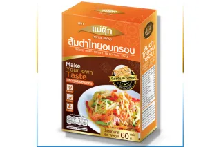 Maetuk Freeze Dried Papaya Salad Thai Style (Сушеная папайя для салата сом там тайский стиль, 60г)