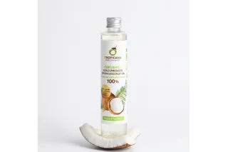 Органическое кокосовое масло холодного отжима Tropicana (Таиланд), 100 мл