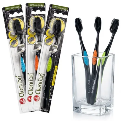 Зубная щётка Twin Lotus Bamboo Charcoal с бамбуковым углём (мягкая) - 1 шт