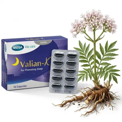 Натуральное снотворное Valian-X Mega We Care — 10 капсул