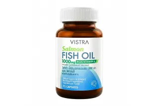 Рыбий жир из лосося Vistra Salmon Fish Oil 1000 мг + Витамин Е (75 капсул)