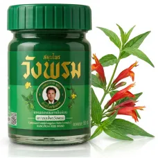 Тайский зеленый бальзам Ванг Пром с клинакантусом Wang Prom Green Balm, 50 г