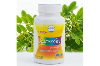 Thai Herbal Capsules Ya Ra Bai Thong Kongka Herb (100 caps)